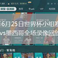 2026年6月25日世界杯小组赛A组第3轮捷克vs墨西哥全场录像回放