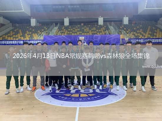 2026年4月13日NBA常规赛鹈鹕vs森林狼全场集锦