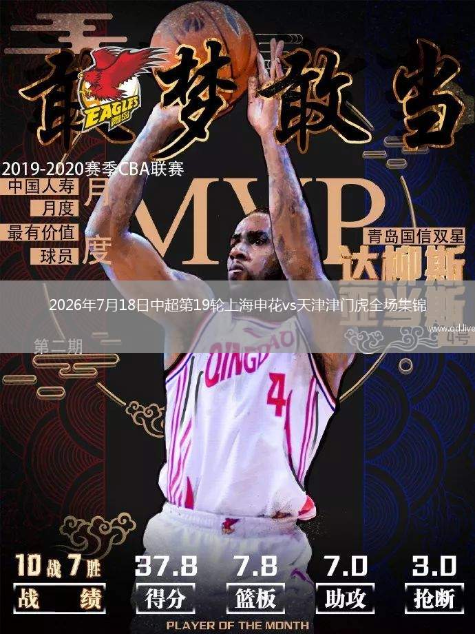 2026年7月18日中超第19轮上海申花vs天津津门虎全场集锦